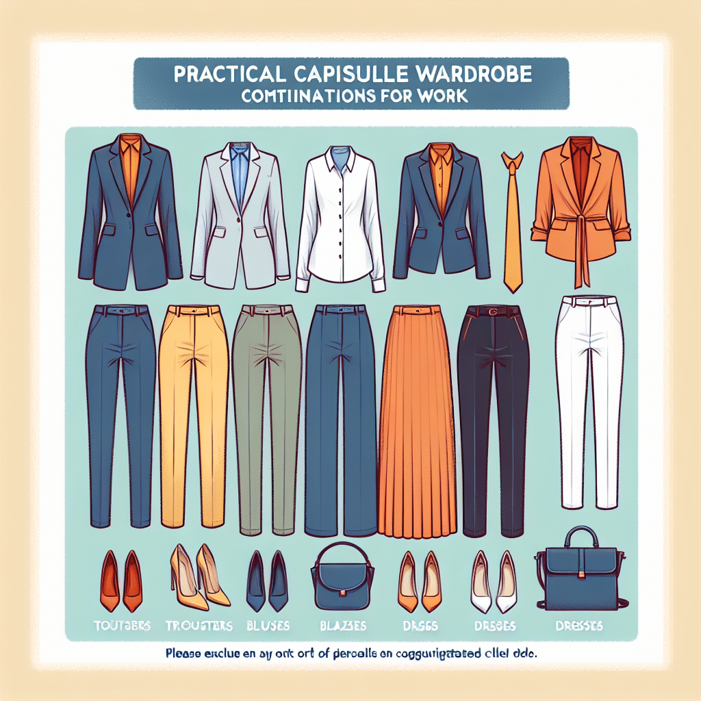 combinações práticas de roupas cápsula para trabalho