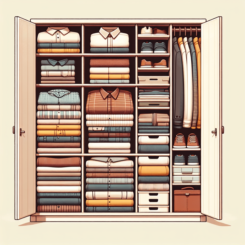 como dobrar roupas cápsula para maximizar espaço no armário