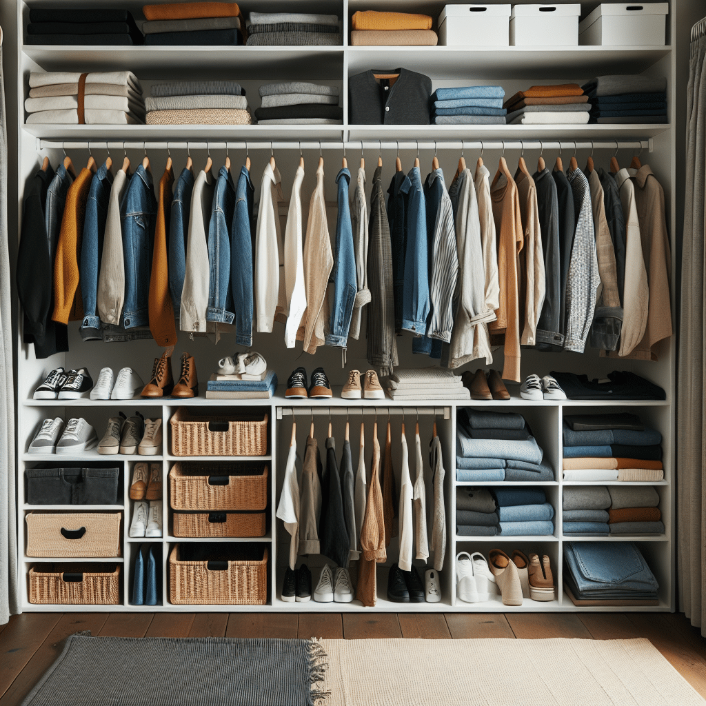 como organizar guarda-roupa cápsula de forma prática