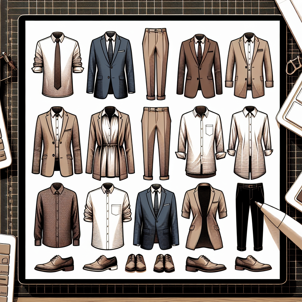 combinações de roupas cápsula para trabalho